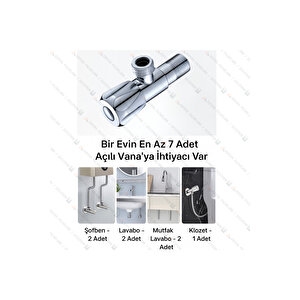 Aç Kapa Taharet Musluğu 1/2 - Dayanıklı Pirinç Gövde, Su Tasarruflu Ve Uzun Ömürlü