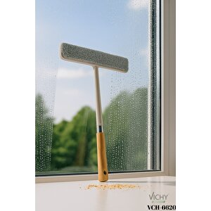 Vichy Uzun Ömürlü Mikrofiber Cam Silme Aparatı –bambu Saplı, Kolay Kullanım Çiziksiz Sonuç Vch-6620