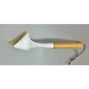 Çok Amaçlı İnce Başlı Banyo Fayans Bulaşık Yüzey Fırçası Vch-6639 Bambu Saplı