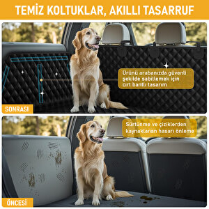 Haegs Araç Bagaj Örtüsü, Evcil Hayvan Köpek Bagaj Koruma Kılıfı - Suv, Sedan, Pickup Panelvan Bagaj Havuzu,- Small - Gri Gri