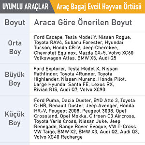 Haegs Araç Bagaj Örtüsü, Evcil Hayvan Köpek Bagaj Koruma Kılıfı - Su Geçirmez Bagaj Koruyucu Kılıf Örtü Mat- Small - Siyah