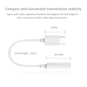 4417 Type C To 3.5mm Kulaklık Ses Çevirici Dönüştürücü Aux Adaptör