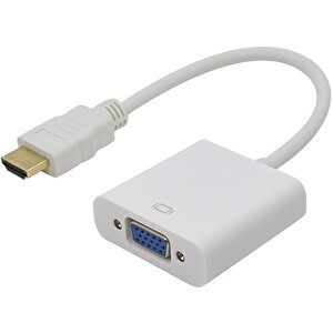 4547 Hdmi To Vga Çevirici Dönüştürücü Adaptör Monitör Laptop Uydu Kablosu