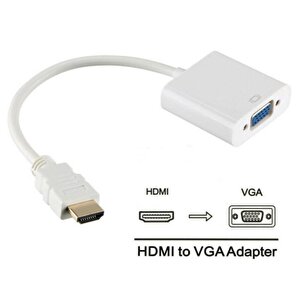 4547 Hdmi To Vga Çevirici Dönüştürücü Adaptör Monitör Laptop Uydu Kablosu