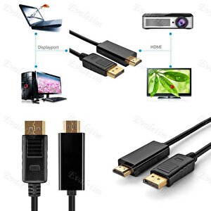 5108 Displayport To Hdmi Çevirici Dönüştürücü Adaptor Kablosu 5 Metre