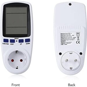 Enerji Sarfiyat Ölçer Watt Metre Elektrik Harcama Ölçer Priz Tip