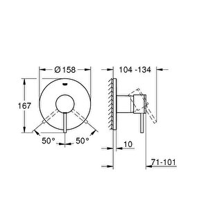 Grohe Atrio New Ankastre Duş Bataryası - 24354000