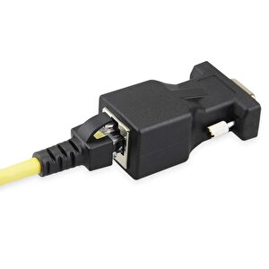 4349 Rs232 To Rj45 9 Pin Ethernet Adaptör Ekleme Ek Uzatıcı Extender Çevirici Dönüştürücü 30m