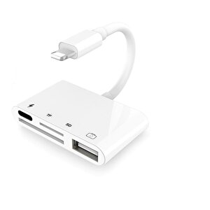 4333 Apple Lightning To Usb Lightning Micro Sd Tf Kart Okuyucu Çevirici Dönüştürücü Adaptör