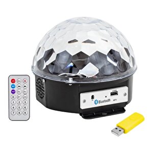 Pr-2839 Usb/mp3/blueooth/uk Si̇hi̇rli̇ Led Di̇sko Topu