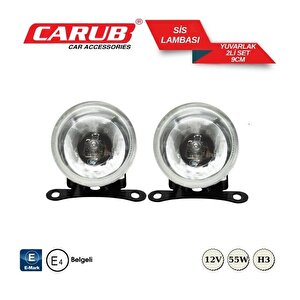 Carub Sis Lambası Yuvarlak 9cm 12v Beyaz Emark Belgeli̇