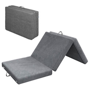 Haegs Katlanır Yatak, Kamp Yatağı, Kamp Matı, Taşınabilir Yer Yatağı,araç, Karavan, Çadır Ve Yoga Için İdeal; 22 Dens - 190x75x10 Cm - Gri