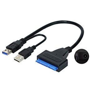 4741 Usb 3.0 2.5 3.5 İnç Sata Ssd Hdd Hard Disk Çevirici Dönüştürücü Adaptör Kablosu
