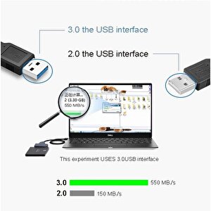 4741 Usb 3.0 2.5 3.5 İnç Sata Ssd Hdd Hard Disk Çevirici Dönüştürücü Adaptör Kablosu
