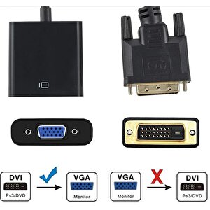 4778 Dvi - D Vga Aktif Çevirici Dönüştürücü Adaptör Kablosu 24+1 Active