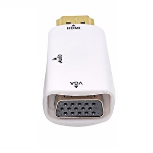 4867 Hdmi To Vga Monitör Çevirici Dönüştürücü Adaptör