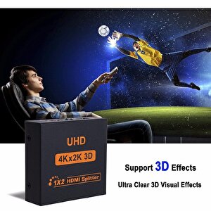 4435 2 Port Uhd 4k Hdmi Switch Ekran Monitör Splitter Çoklayıcı Çoğaltıcı