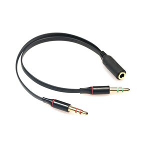 4457 Kulaklık Mikrofon Çevirici Ayırıcı Switch Splitter 3.5mm