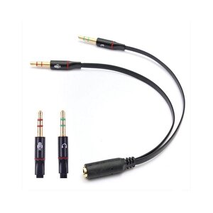 4457 Kulaklık Mikrofon Çevirici Ayırıcı Switch Splitter 3.5mm