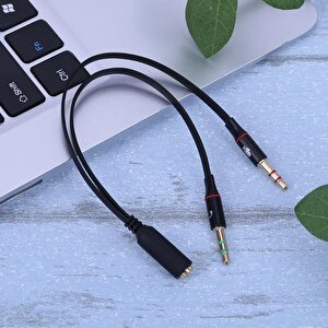 4457 Kulaklık Mikrofon Çevirici Ayırıcı Switch Splitter 3.5mm