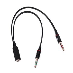 4457 Kulaklık Mikrofon Çevirici Ayırıcı Switch Splitter 3.5mm