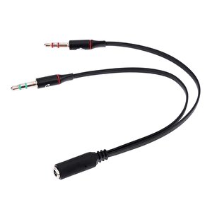 4457 Kulaklık Mikrofon Çevirici Ayırıcı Switch Splitter 3.5mm