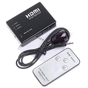 4678 3 Port Hdmi Switch Çoklayıcı Çoğaltıcı Kumandalı