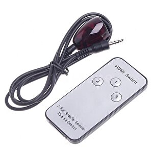 4678 3 Port Hdmi Switch Çoklayıcı Çoğaltıcı Kumandalı