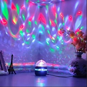 Mini Usb’li Sihirli Rgb Led Disko Topu – Renkli Işık Efekti, Parti Ve Eğlence Aksesuarı