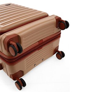 Ççs 5238 Lüx 3 Lü Valiz Seti Kahve