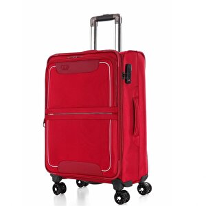 Ççs 650 Kumaş Valiz Kabin Boy Kırmızı