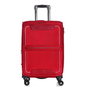 Ççs 650 Kumaş Valiz Kabin Boy Kırmızı
