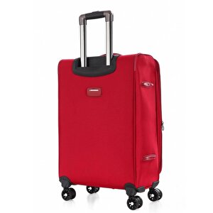 Ççs 650 Kumaş Valiz Kabin Boy Kırmızı
