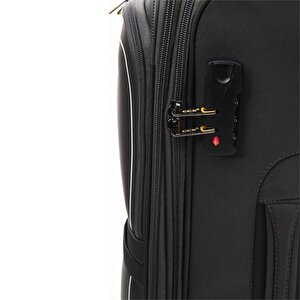 Ççs 650 Kumaş Valiz Orta Boy Siyah