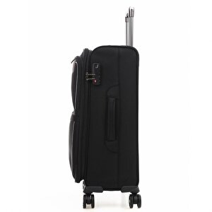 Ççs 650 Kumaş Valiz Orta Boy Siyah