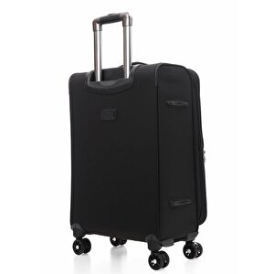 Ççs 650 Kumaş Valiz Orta Boy Siyah