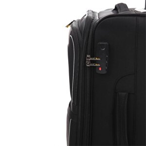 Ççs 650 Kumaş Valiz Orta Boy Siyah