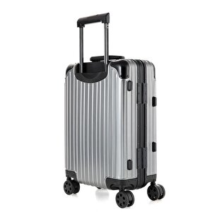 Ccs 5250 Çekçekli Alüminyum Kasa Kabin Valiz Gri