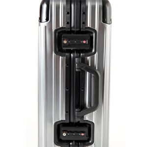 Ccs 5250 Çekçekli Alüminyum Kasa Kabin Valiz Gri