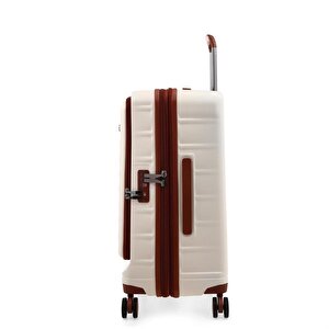 Ççs 5238 Lüx Kabin Boy Valiz Beyaz