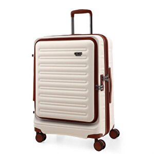 Ççs 5238 Lüx Kabin Boy Valiz Beyaz