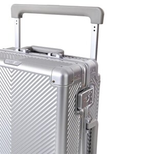 Ccs 5251 Çekçekli Alüminyum Kasa Kabin Valiz Gri