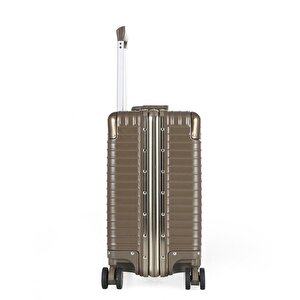 Ccs 71447 Çekçekli Alüminyum Kasa Valiz Evrak Çantası Kahve