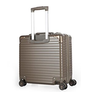 Ccs 71447 Çekçekli Alüminyum Kasa Valiz Evrak Çantası Kahve