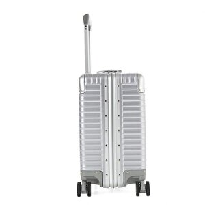 Ccs 71447 Çekçekli Alüminyum Kasa Valiz Evrak Çantası Gri