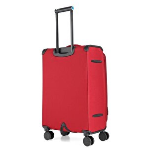 Verage Gm21002w Kumaş 3 Lü Valiz Seti Kırmızı