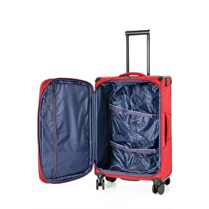 Verage Gm21002w Kumaş 3 Lü Valiz Seti Kırmızı