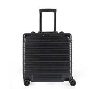 Ccs 71447 Çekçekli Alüminyum Kasa Valiz Evrak Çantası Siyah