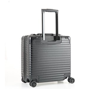 Ccs 71447 Çekçekli Alüminyum Kasa Valiz Evrak Çantası Siyah