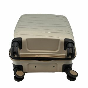 Las Vegas Polo Polipropilen Orta Boy Valiz Bej